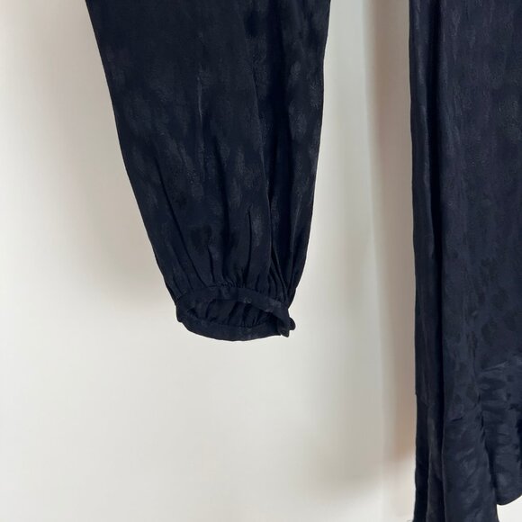 Anthropologie Flounce Mini Dress Ruffle Whimsigoth Romantic Gothic Wedding Guest - Picture 5 of 9